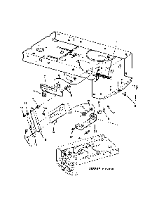Yoke lift components Diagram and Parts List for 301223BVE  Snapper Lawn Mower