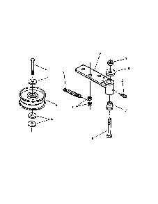 Power unit idler Diagram and Parts List for SPA610-  Snapper Lawn Mower