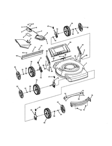 Deck (Push) Diagram and Parts List for 7800418 NS2265 Snapper Lawn Mower