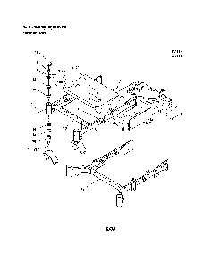 Front frame Diagram and Parts List for 5900702  Snapper Lawn Mower