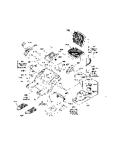 Seat deck/fuel tank-evap compliant Diagram and Parts List for 280120  Snapper Lawn Tractor