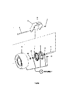 Caster wheel Diagram and Parts List for NZMX30614KH  Snapper Lawn Mower
