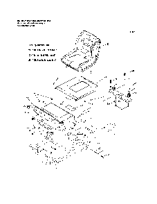 Seat mount/floor Diagram and Parts List for 5900743  Snapper Lawn Mower