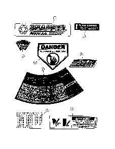 Decals i Diagram and Parts List for 84287  Snapper Lawn Mower