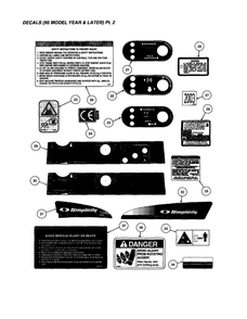 Part Location Diagram of 7028711 Snapper Decal, Foot Danger