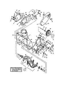 Auger Housing/Drive System/Chassis Diagram and Parts List for 84560  Snapper Snow Blower