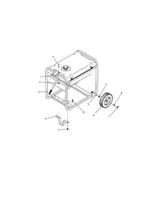 Wheel Kit Diagram and Parts List for 030214  Snapper Generator