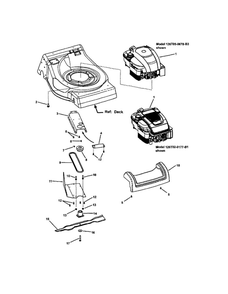 Part Location Diagram of 126T02-0177-B1 Briggs and Stratton ENGINE