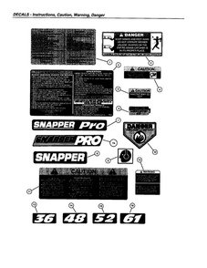 Part Location Diagram of 7044796 Snapper Decal, 36 Deck