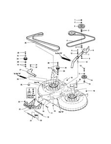 Part Location Diagram of 1719923 Snapper Idler arm