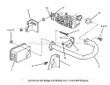 Muffler Kit Diagram and Parts List for 7060316  Snapper Lawn Tractor