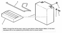 Battery Zm-12 Sla Diagram and Parts List for 7060660  Snapper Lawn Tractor