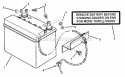 Dry Charge Battery 12V Diagram and Parts List for 7060753  Snapper Lawn Tractor