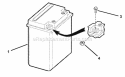 Part Location Diagram of 15553 Snapper Decal, Battery Warning