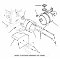 Briggs 12Hp Muffler Diagram and Parts List for 7060857  Snapper Lawn Tractor