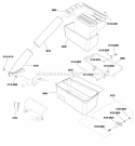 Single Bag Catcher Diagram and Parts List for 7060941  Snapper Lawn Tractor
