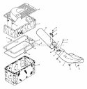 Single Bag Catcher Diagram and Parts List for 7060943  Snapper Lawn Tractor
