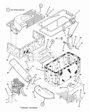 Catcher Group Diagram and Parts List for 7060944  Snapper Lawn Tractor
