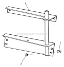 Part Location Diagram of 7040635 Snapper Weldment, Adapter