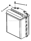 Part Location Diagram of 7029130 Snapper Kit, Battery