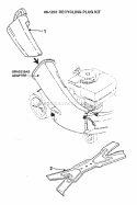 Recycling Ninja Plug Kit 21 Diagram and Parts List for 7061201  Snapper Lawn Tractor Accessories