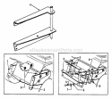 Bag-N-Wagon Adapter Diagram and Parts List for 7061308  Snapper Lawn Tractor Accessories