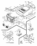 Part Location Diagram of 7033488YP Murray BRACKET, HOOD PIVOT