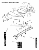 28 Recycling Diagram and Parts List for 7061253  Snapper Lawn Tractor
