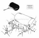 Poly Roller 24 X 36 Diagram and Parts List for 7061915  Snapper Lawn Tractor