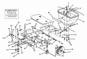 Broadcast Spreader Diagram and Parts List for 7061916  Snapper Lawn Tractor