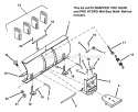 Dozer Blade 46 Diagram and Parts List for 7063005  Snapper Lawn Tractor Accessories