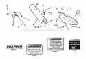 Chute Group Diagram and Parts List for 7063046  Snapper Lawn Tractor