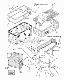 Catcher Group Diagram and Parts List for 7063082  Snapper Lawn Tractor