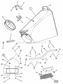 High-Wheel Walk-Behind Grass Bag Kit Diagram and Parts List for 7063086  Snapper Lawn Tractor Accessories