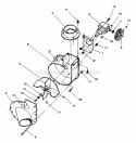 Blower Assembly Diagram and Parts List for 7063073  Snapper Lawn Tractor Accessories