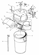 Catcher Assembly Diagram and Parts List for 7063073  Snapper Lawn Tractor Accessories