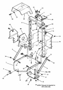Catcher Frame Assembly Diagram and Parts List for 7063073  Snapper Lawn Tractor Accessories