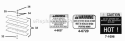 Weights Decal Group Diagram and Parts List for 7063157  Snapper Lawn Tractor