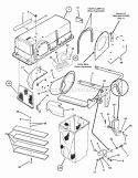 Catcher Group Diagram and Parts List for 7063173  Snapper Lawn Tractor