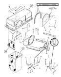 Catcher Group Diagram and Parts List for 7063318  Snapper Lawn Tractor