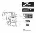 Decal Group Diagram and Parts List for 7063320  Snapper Lawn Tractor Accessories