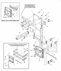 3 Bag Catcher Mount Group Diagram and Parts List for 7063320  Snapper Lawn Tractor Accessories