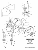 Blower Unit Group 61 Diagram and Parts List for 7063347  Snapper Lawn Tractor Accessories