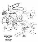 Z-Vac CztHzt Blower Mount Group Diagram and Parts List for 7063375  Snapper Lawn Tractor Accessories