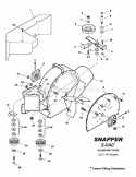 Z-Vac CztHzt Blower Unit Group Diagram and Parts List for 7063375  Snapper Lawn Tractor Accessories