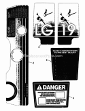 Decals (Part 1) Diagram and Parts List for 7080426  Snapper Snow Blower
