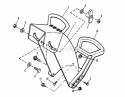 Discharge Chute Deflector Control Handle Diagram and Parts List for 7080426  Snapper Snow Blower