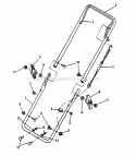 Handles Auger Control Diagram and Parts List for 7080426  Snapper Snow Blower