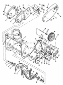 Auger Housing Drive System Chassis Diagram and Parts List for 7080426  Snapper Snow Blower