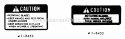 Decals Diagram and Parts List for 7060370  Snapper Lawn Tractor Accessories